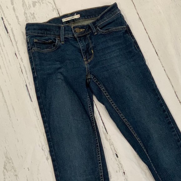 LEVIS 710 Super Skinny Dark Denim Jeans - Picture 3 of 6